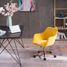 Slim metal legs kiln d. Velvet Fabric Home Office Chair With Gold Metal Legs Modern Mid Back Computer Chair On Wheels Stylish Rolling Swivel Task Chair For Women Adults Walmart Com Walmart Com
