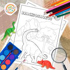 Download dinosaurs coloring sheets for free. Amazing Brachiosaurus Coloring Pages