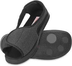 Buy Mens Diabetic Shoes Edema Slippers Adjustable Strap Extra Wide  Comfortable Sandals Indoor Outdoor Relief for Swollen Feet Elderly Online  in Turkey. B091KNSB5Z