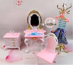 This set features fun and colorful graphics of disney princesses. New Princess Dresser Chair Table Set Dollhouse Furniture Puzzle Baby Toy Bedroom Accessories Decoration For Barbie Kurhn Doll Buy At The Price Of 20 61 In Aliexpress Com Imall Com