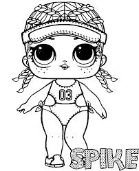 Lalka Spike Kolorowanka Do Wydruku Lol Surprise Lol Dolls Cute Coloring Pages Coloring Pages