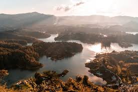 On top of the giant rock in guatape, colombia#nature #guatape #river #water Guatape El Penon Tagesausflug Ab Medellin Reisehappen