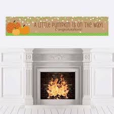 Since fall is the season for pumpkins, they can be found at almost every store or farmer's marker. Big Dot Of Happiness Pumpkin Patch Fall Baby Shower Decorations Party Banner Target