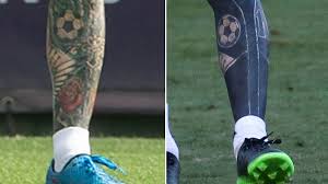 Hope you guys like the effort. Lionel Messi Shows Off Extreme Black Ink Work On His Magical Left Leg At Argentina Training Mirror Online