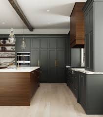 Creating A Focal Point In The Kitchen In 2020 Stained Kitchen Cabinets Grey Painted Kitchen Dark Grey Kitchen Cabinets