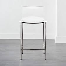 The king acrylic and gold bar stool is the perfect accessory to modernize any kitchen island or bar area. Chiaro Clear Counter Stool Nickel Reviews Cb2
