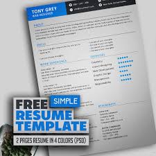 Writing a great resume is a crucial step in your job search. Freebie Simple Resume Template With Cover Letter Freebies Graphic Design Junction