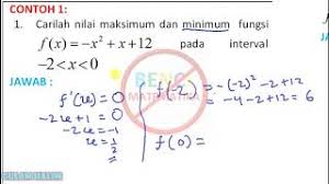 Procedure straitmaxmin (a,n,max,min) integer i,n max←min←a (1) for i←2 to n do if a (i) > max then max←a (i) else if a (i)<min then min←a (i. Nilai Maksimum Minimum Pada Interval Contoh 1 Youtube