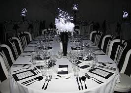 List of pinterest black white party theme center pieces pictures. Themed Parties Decadent Black And White Birthday Ball Black White Parties Party White Party