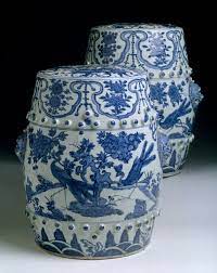 Rp Chinese Export Porcelain Garden Seats C 1600 Wanli Reign Ming Dynasty Garden Stool Blue And White China Chinoiserie