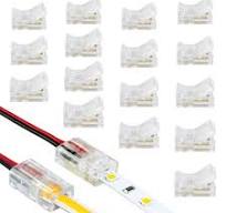 Armacost Lighting White Single Color Wire to Tape LED Tape Light Connector  Cord (18-Pack) 566021 - The Home Depot