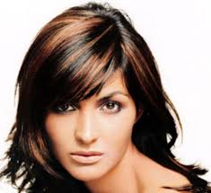 Copper Highlights On Dark Hair Dark Hair With Highlights Hair Highlights Hair Styles