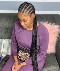Stitch Braids Feed In Braids Hairstyles African Braids Hairstyles Hair Ponytail Styles