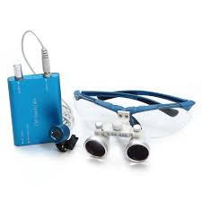 Blue Dental Loupes 3 5x 420mm Surgical Medical Binocular Led Head Light Lamp Usa Dental Led Head Glass