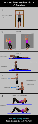 How To Fix Rounded Shoulders Posture 5 Exercises For Rounded Shoulders In This Article Y Rounded Shoulder Exercises Easy Yoga Workouts Fix Rounded Shoulders