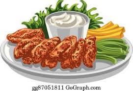 What kind of illustration is wing raw chicken? Chicken Wings Clip Art Royalty Free Gograph