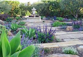 Montecito Landscape Refine A Santa Barbara Garden Eye Of The Day Garden Design Center Succulent Landscape Design Landscaping Around House Garden Design