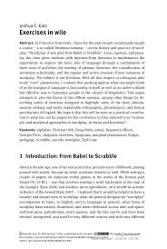 Letter and picture sorts for emergent spellers. Pdf Exercises In Wile