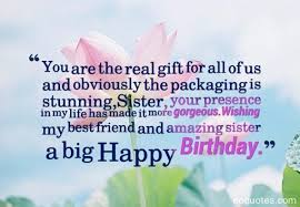 Just like a diamond, you are sparkling and priceless. 106 Best Happy Birthday Wishes For Sister With Images My Happy Birthday Wishes Birthday Wishes For Sister Happy Birthday Quotes For Friends Friend Birthday Quotes