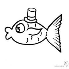 Disegno Di Pesce Con Cappello Da Colorare Per Bambini Gratis Disegnidacolorareonline Com Disegni Di Pesci Disegni Disegnare Animali