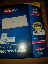 Please contact us if you think we are infringing. Avery 5160 Easy Peel White Labels Laser Printers Pop Up Edge 1 X 2 5 8 For Sale Online Ebay