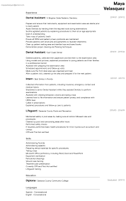 Dental Assistant Resume Samples All Experience Levels Resume Com Resume Com