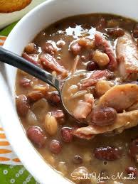 15 Bean Turkey Soup Turkey Soup Recipe Turkey Soup Smoked Turkey Recipes