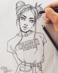 Draw a pencil it isn't hard an now i'll teach you.in 365 sketches i'll. Drawing Ideas Pencil Sketches Hair 60 Ideas Cute Sketches Sketches Drawing People
