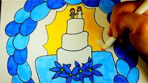 How To Draw A Wedding Cake Easy Drawing For Kids Youtube Here are the how to make a wedding cake baking instructions, as well as, icing a wedding cake, stacking a wedding cake, and leveling a wedding cake. how to draw a wedding cake easy drawing for kids