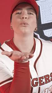 Someone call the police 🚔 Rutgers' Jillian Anderson just robbed another  home run ‼️ . 🎥: BTN+ . #GoRU #RUSB #Team50