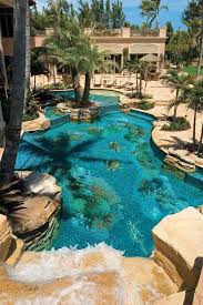 Amazing Outdoor Swimming Pool Designs With Mosaic Tiles Dream Pools Cool Pools Beautiful Pools
