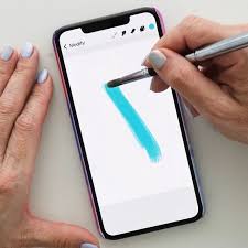 Procreate pocket packs everything you love about procreate on the ipad into your iphone. Iphone Xs Max And Procreate Pocket Template Is From Ipadlettering Com Procreate Pocket Procreate Iphone Relaxing Video