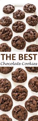 Soft Chewy Double Chocolate Chip Cookies Made With Semi Sweet Chocolate Chips And Cocoa Powder These Double Chocolate Chip Cookies Desserts Dessert Recipes