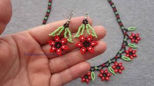 Cicekli Kupe Yapimi Youtube Boncuk Boncuk Kolyeler Boncuklu Taki Desen