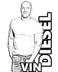 Actors are usually males and often play many roles at one time. Vin Diesel Free Picture For Coloring Vindiesel Actor Coloringpage Vin Diesel Coloring Pages Cars Coloring Pages