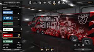 Checkmybus is here to help! Ets2 Bus Skin Pack Of Portuguese Football Teams 1 35 X Euro Truck Simulator 2 Mods Club