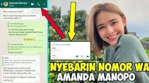 No whatsapp amanda manopo asli dan aktif. Prank Teks Nyebarin Nomor Wa Amanda Manopo Asli 100 Youtube