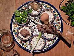 Passover is the jewish celebration lasting seven to eight days (seven in israel, eight outside of it) that marks the freedom of the jews from enslavement by the egyptians. Passover Seder Plate Wikipedia