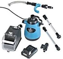 G Pompe de baril de pluie 20V pompe à eau de batterie pompe de réservoir d'eau de pluie débit 5000L/H hauteur de livraison max 6m avec batterie
