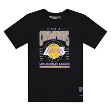 Shop for lakers tshirts in india buy latest range of lakers tshirts at myntra free shipping cod easy returns and exchanges. Mitchell And Ness Nba La Lakers Champions T Shirt Black Bei Kickz Com