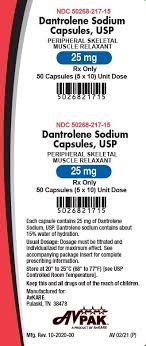 Dantrolene Fda Prescribing Information Side Effects And Uses