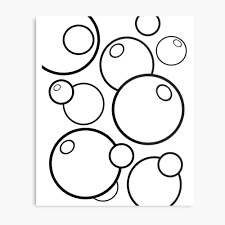 Circulos animados para colorear / circulos para imprimir numeros em circulos para imprimir ~ imagens para colorir imprimíveis : Lienzo Meditacion De Circulos Para Colorear Adultos De Burbujas En Blanco Y Negro De Cleflowshop Redbubble