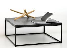 Round tables are easy to move around while square tables pair well with sectionals. Ethnicraft Oak Thin Black Coffee Table Couchtisch Eiche