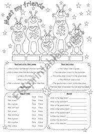 Comparative And Superlative Tall Short Read And Write Their Mames Read And Colour True Or Reading Writing Vocabulary Worksheets This Or That Questions