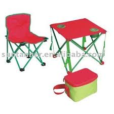 Children Kids Camping Chair Table Cooler Bag Set Festival Set Portable Picnic Table Set 1 1 Portable Picnic Table Backyard Trampoline Kids Camping Chairs