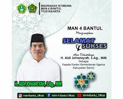 Selamat bapak/ibu (nama) atas jabatan yang didapatkan semoga amanah dan lebih bertanggung jawab. Ucapan Selamat Man 4 Bantul Kepada Kakankemenag Bantul Yang Baru Website Kementerian Agama Ri Kanwil Diy