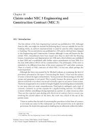 Chaptr E 18 Claims Under Nec 3 E Ngineering And C Pages