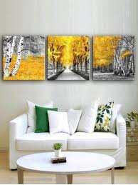 Maple Forest Print Unframed Split Canvas Paintings Canvas Wall Art Set Canvas Art Projects