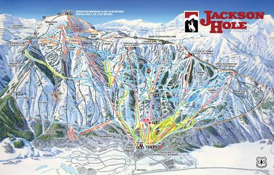 Trail Map Winter - Jackson Hole Mountain Resort