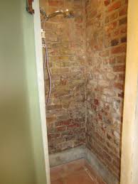 Pin By Nate Gray On Home Decor Brick Tile Shower Farmhouse Master Bathroom Brick Tiles Bathroom